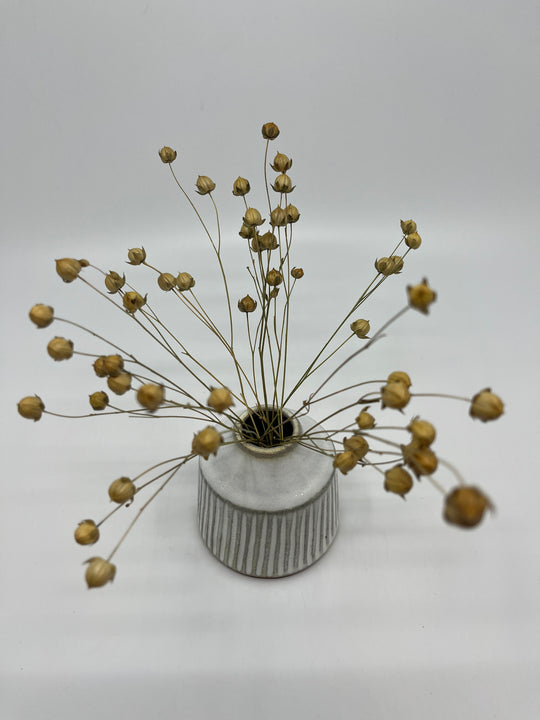 Mini vase cannelé gris Susan Mackie