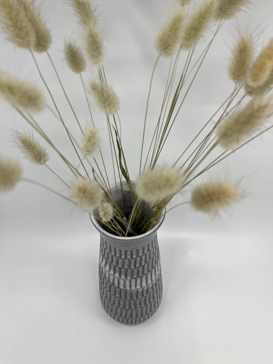 Vase gris à motifs Susan Mackie