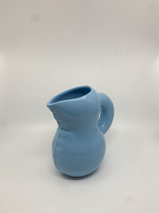 Carafe Emily en céramique couleur bleu ciel brillant