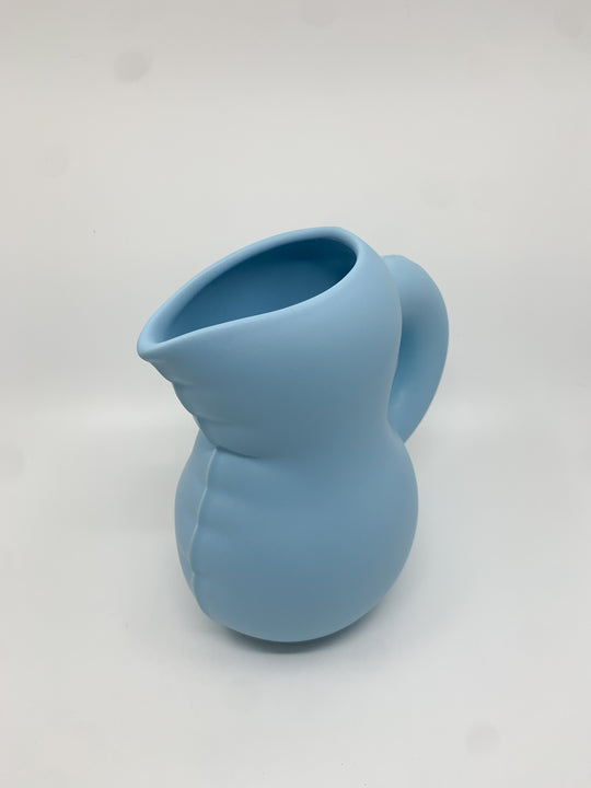 Carafe EMILY en céramique couleur bleu mat