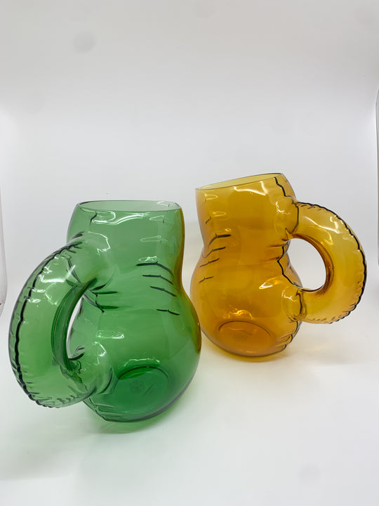 Carafe Emily en verre couleur émeraude