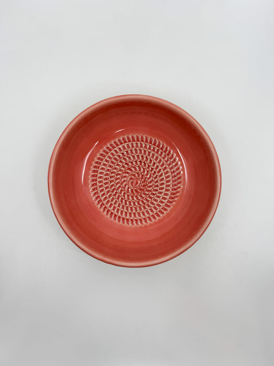 Assiette à râper taille M couleur JAUNE/ROSE