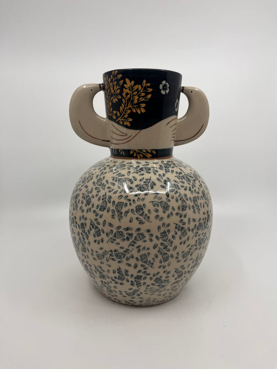 Vase en céramique oiseau
