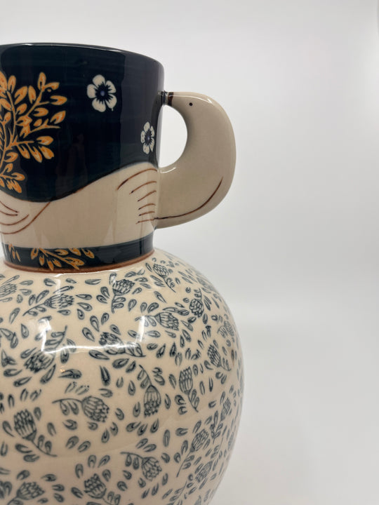 Vase en céramique oiseau