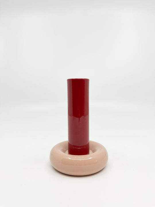Bougeoir Donut taille L couleur bordeaux