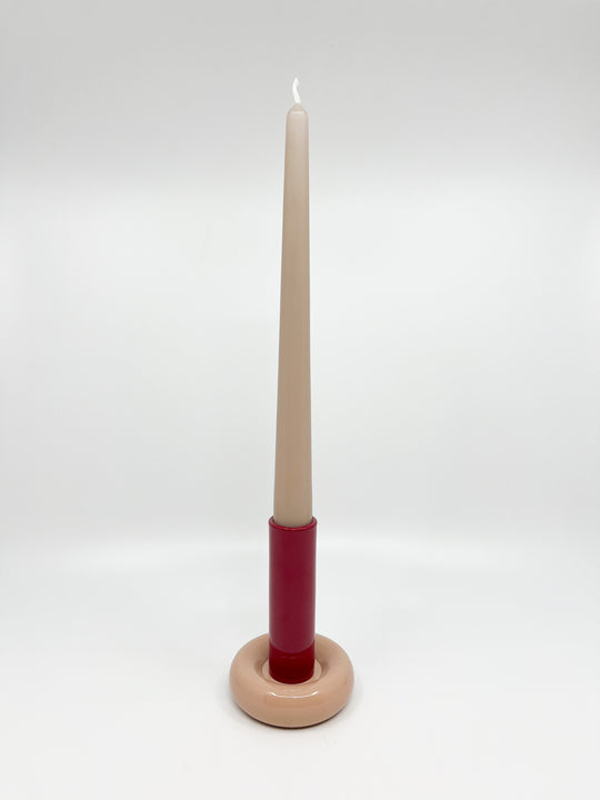 Bougeoir Donut taille L couleur bordeaux
