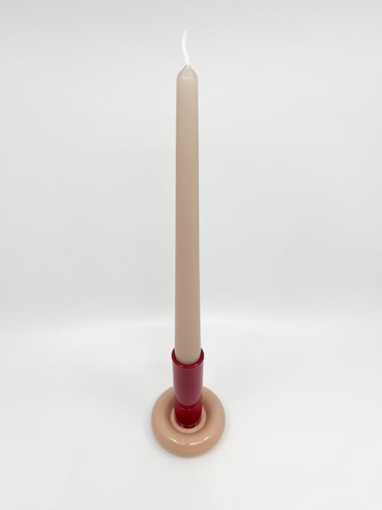 Bougeoir Donut taille L couleur bordeaux