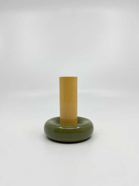 Bougeoir Donut taille M couleur citron et camomille