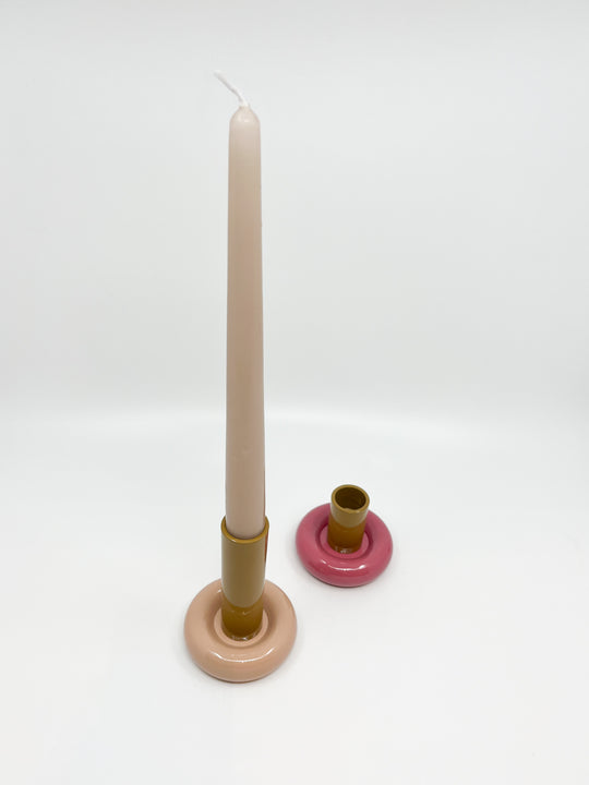 Bougeoir Donut taille L couleur Sienne