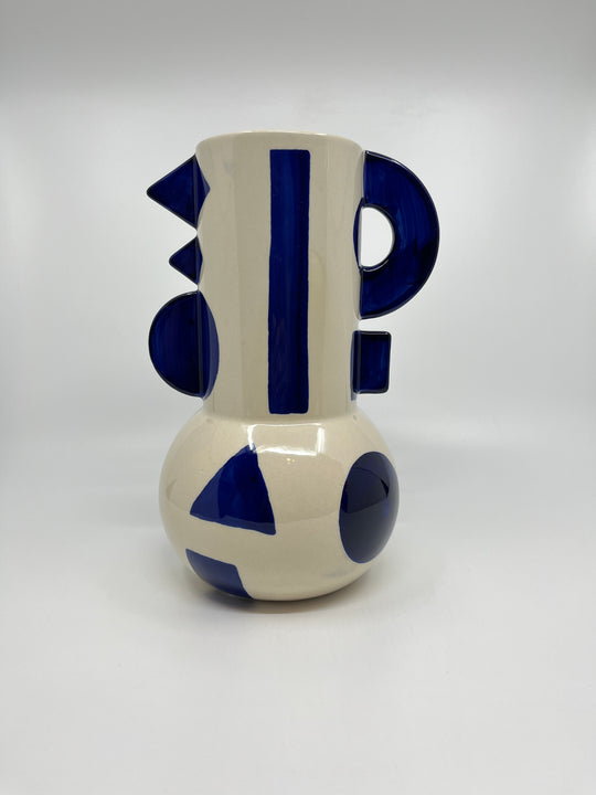 Carafe Graphique en céramique Bleu