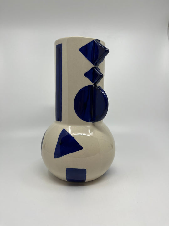 Carafe Graphique en céramique Bleu