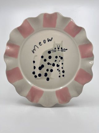 Assiette CG Chat - Les Fleurs Sauvages - assiette