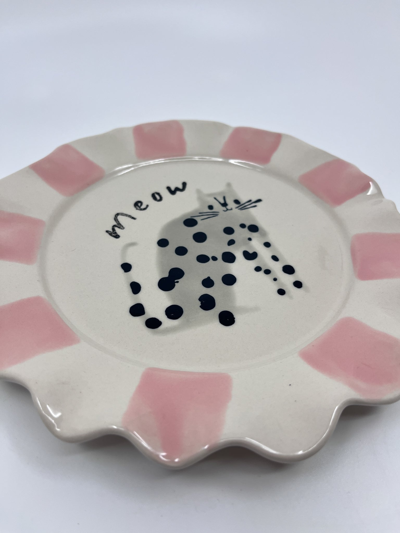 Assiette CG Chat - Les Fleurs Sauvages - assiette