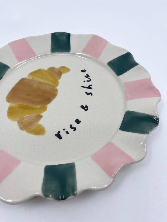 Assiette CG Croissant - Les Fleurs Sauvages - assiette