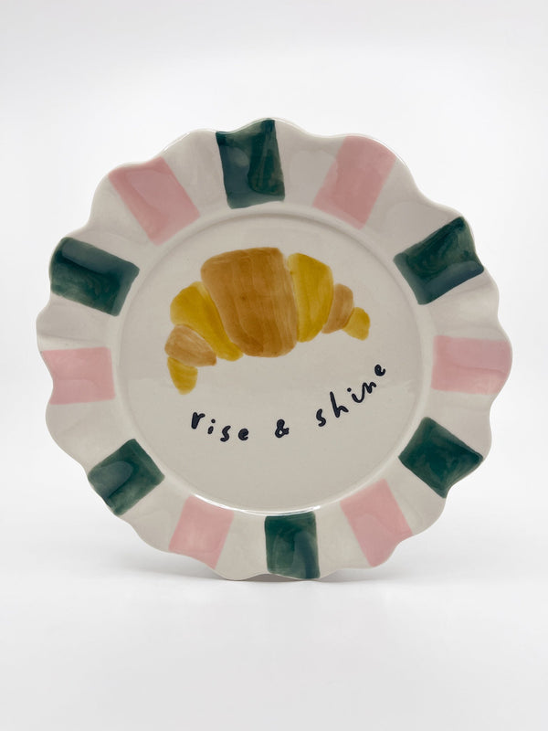 Assiette CG Croissant - Les Fleurs Sauvages - assiette