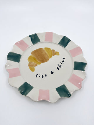 Assiette CG Croissant - Les Fleurs Sauvages - assiette
