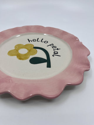 Assiette CG fleur - Les Fleurs Sauvages - assiette