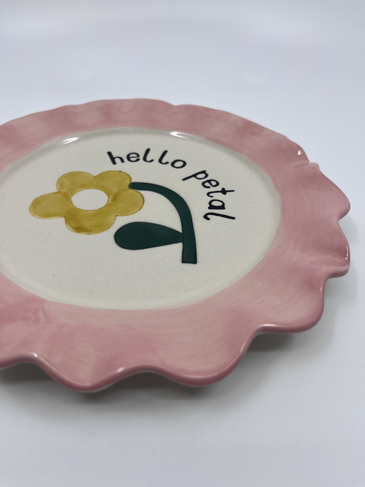 assiette fleur jaune 3