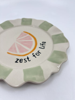 Assiette CG zest - Les Fleurs Sauvages - assiette