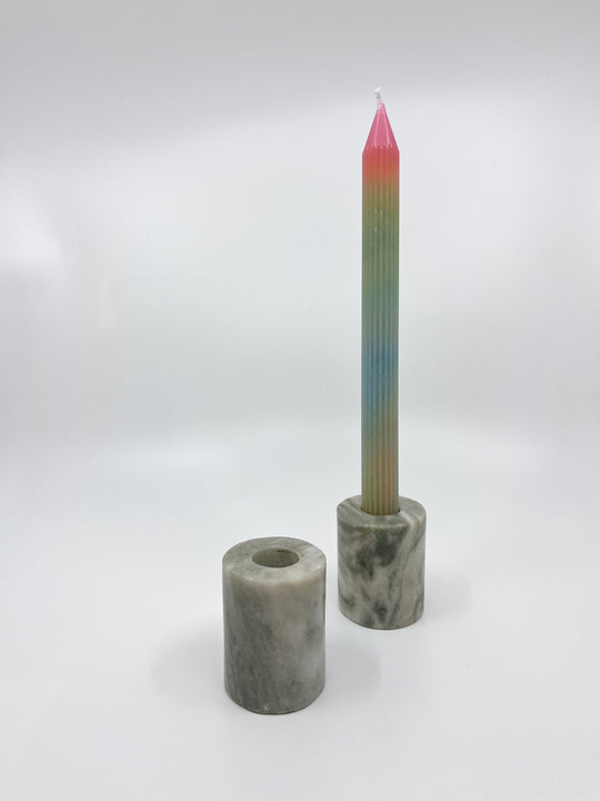 Bougeoir en Marbre Taille M Bloom - Les Fleurs Sauvages - bougeoir