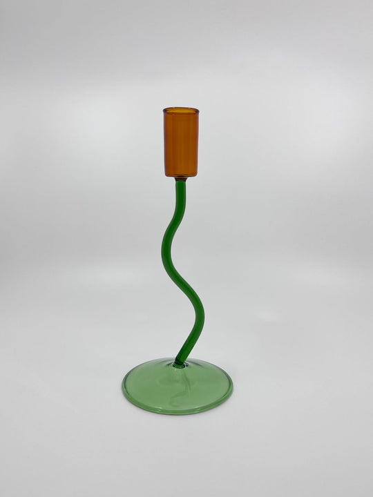 Bougeoir en verre Ada - Les Fleurs Sauvages - bougeoir