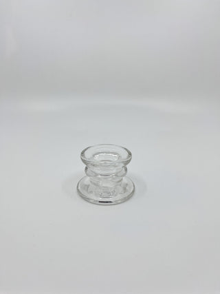 Bougeoir en verre Bloom transparent chic six modèles