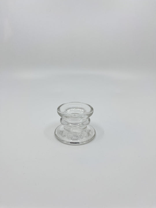 Bougeoir en verre Bloom transparent chic six modèles