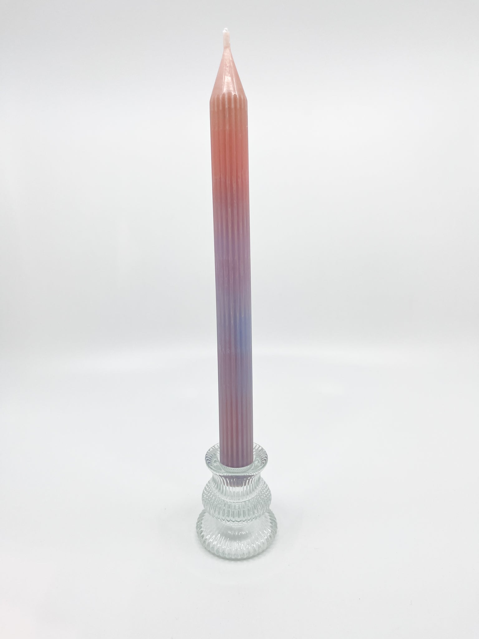 Bougeoir en verre Bloom transparent chic six modèles