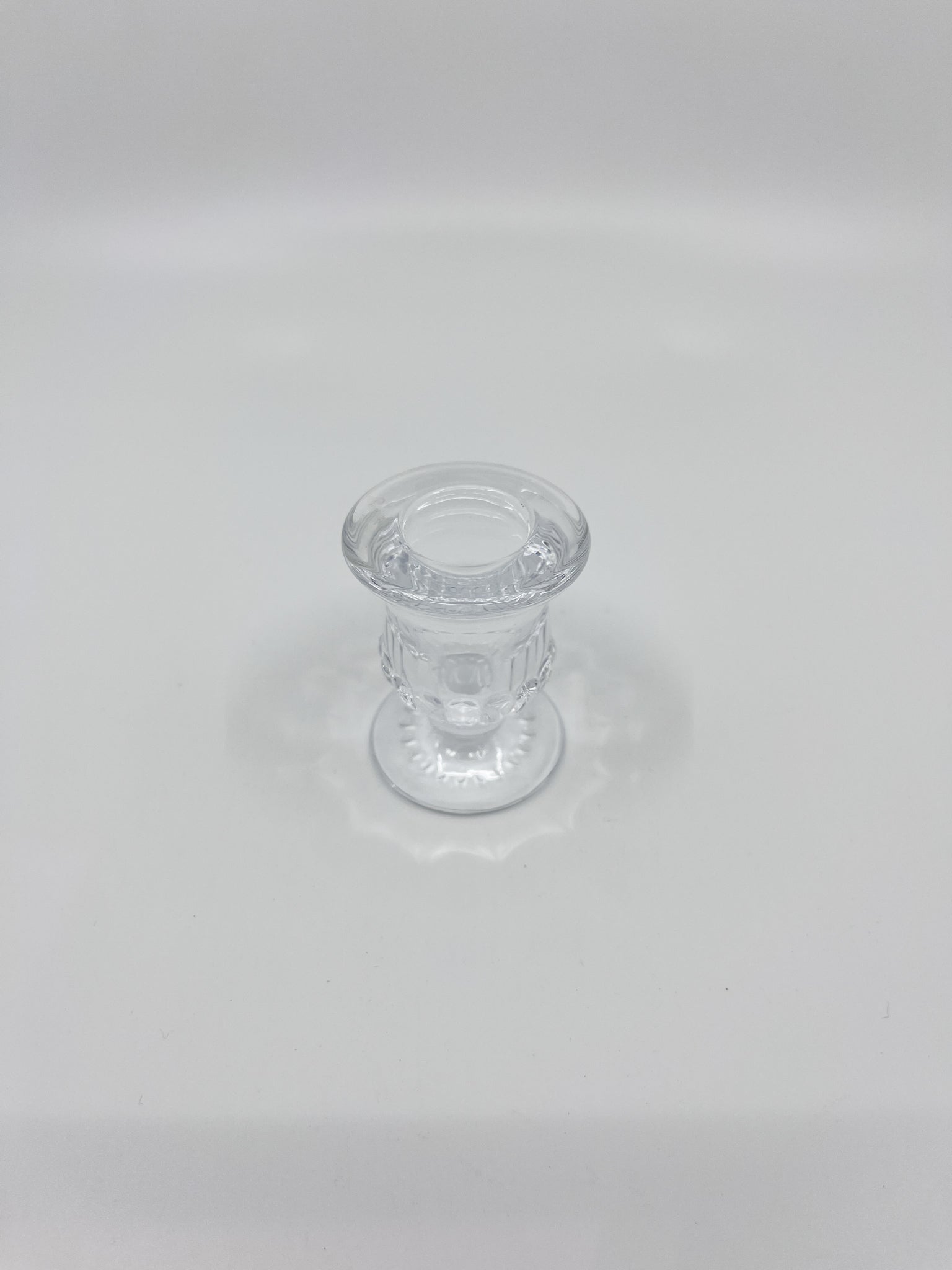 Bougeoir en verre Bloom transparent chic six modèles