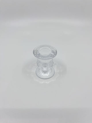 Bougeoir en verre Bloom transparent chic six modèles