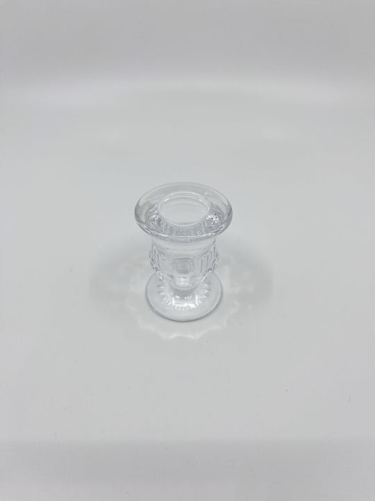 Bougeoir en verre Bloom transparent chic six modèles