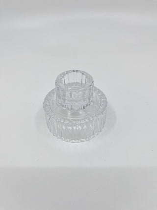 Bougeoir en verre Bloom transparent chic six modèles