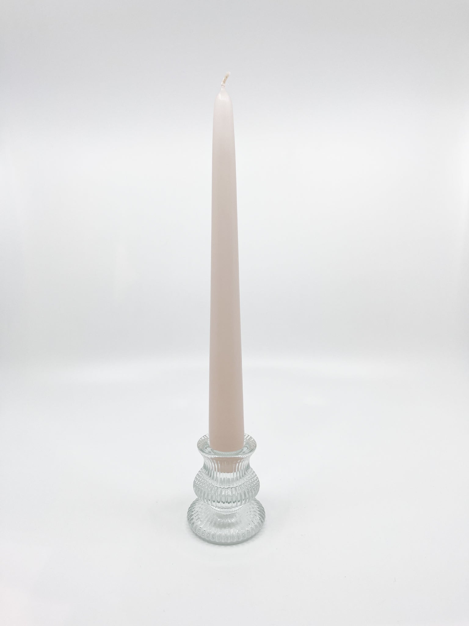 Bougeoir en verre Bloom transparent chic six modèles