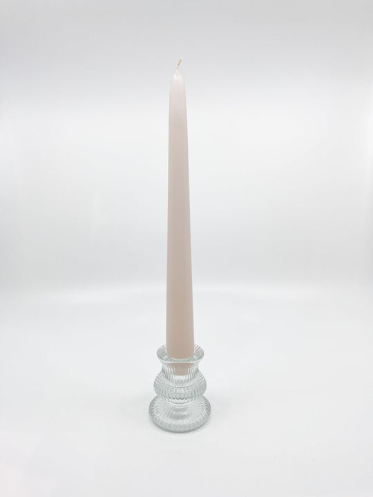 Bougeoir en verre Bloom transparent chic six modèles