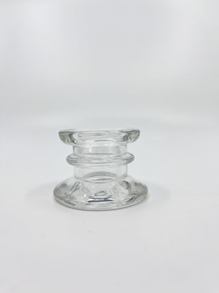 Bougeoir en verre Bloom transparent chic six modèles