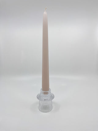 Bougeoir en verre Bloom transparent chic six modèles