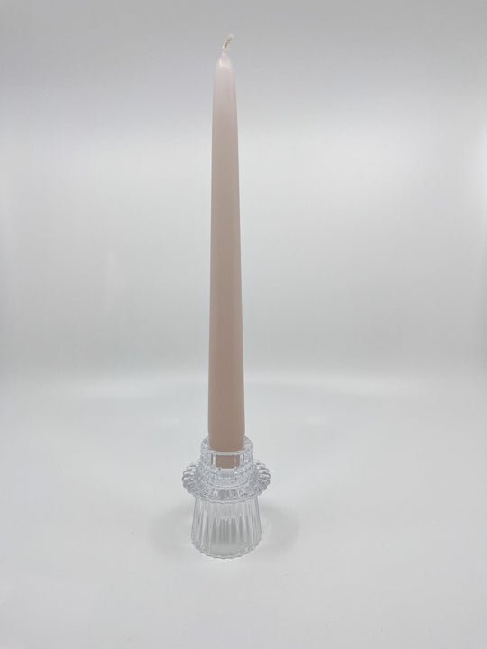 Bougeoir en verre Bloom transparent chic six modèles