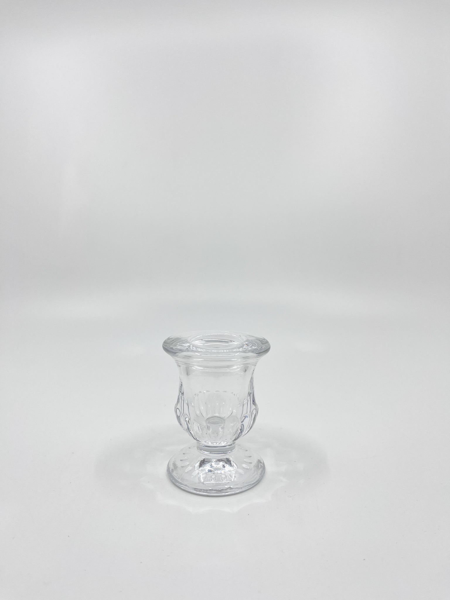 Bougeoir en verre Bloom transparent chic six modèles