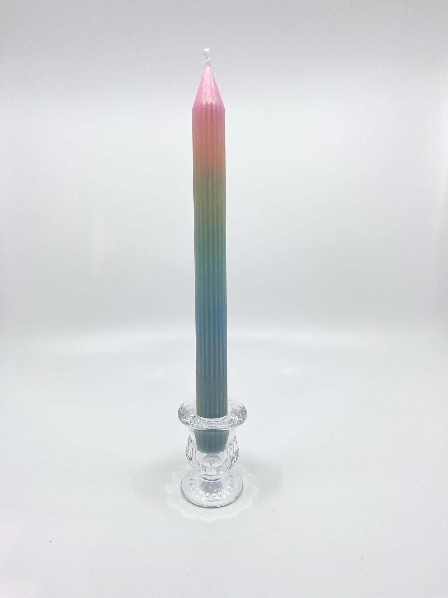 Bougeoir en verre Bloom transparent chic six modèles