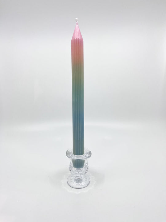 Bougeoir en verre Bloom transparent chic six modèles