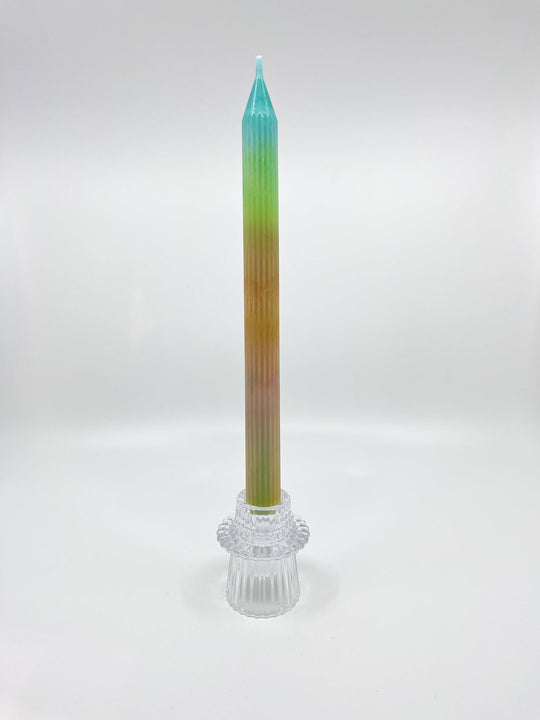 Bougeoir en verre Bloom transparent chic six modèles