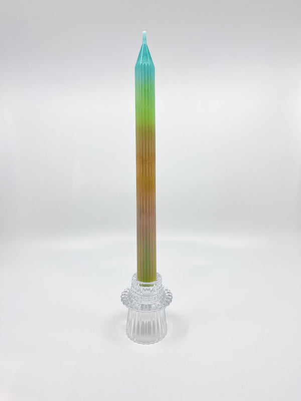 Bougeoir en verre Bloom transparent chic six modèles