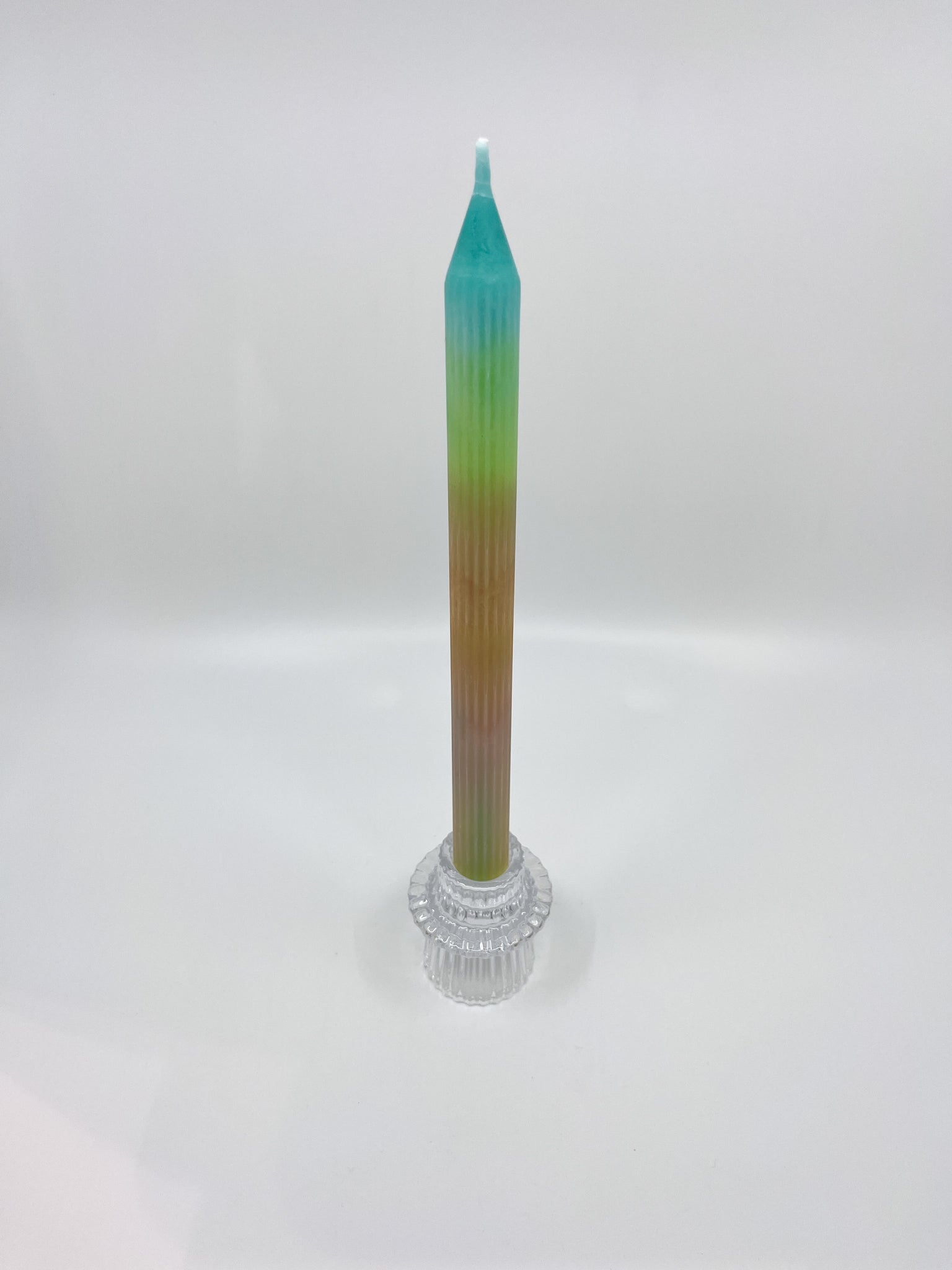 Bougeoir en verre Bloom transparent chic six modèles