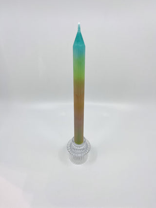 Bougeoir en verre Bloom transparent chic six modèles