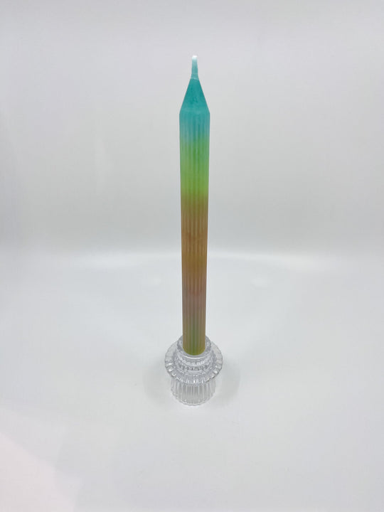 Bougeoir en verre Bloom transparent chic six modèles