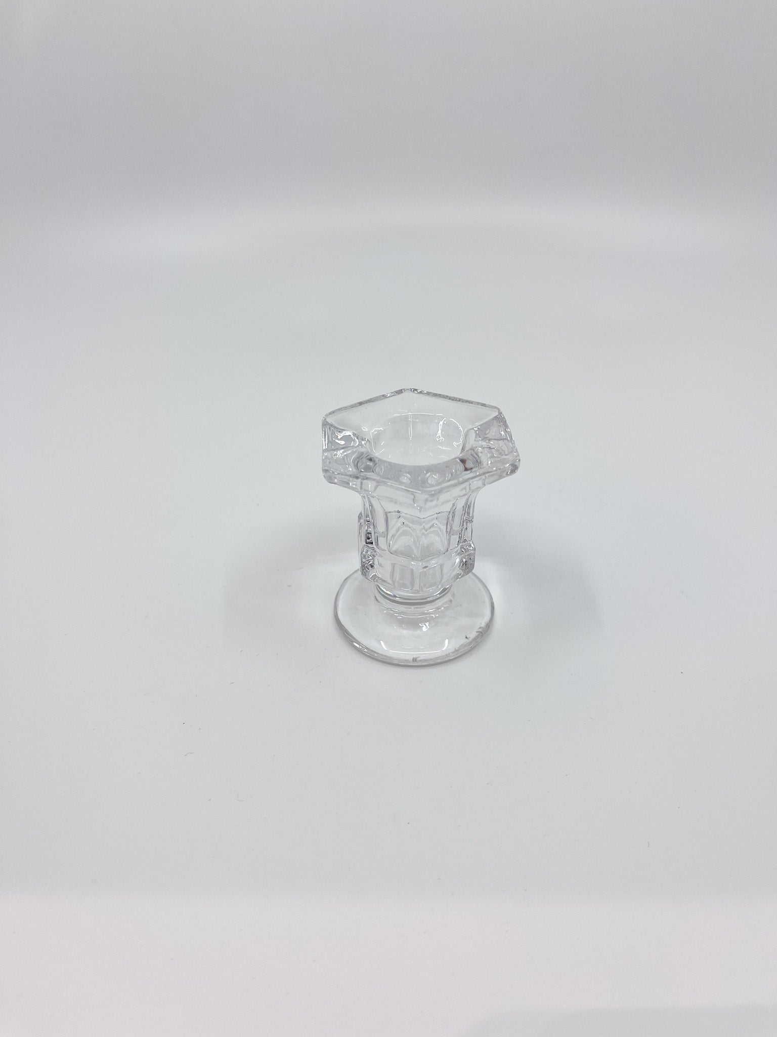 Bougeoir en verre Bloom transparent chic six modèles