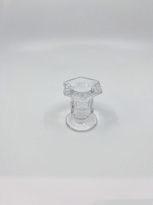 Bougeoir en verre Bloom transparent chic six modèles