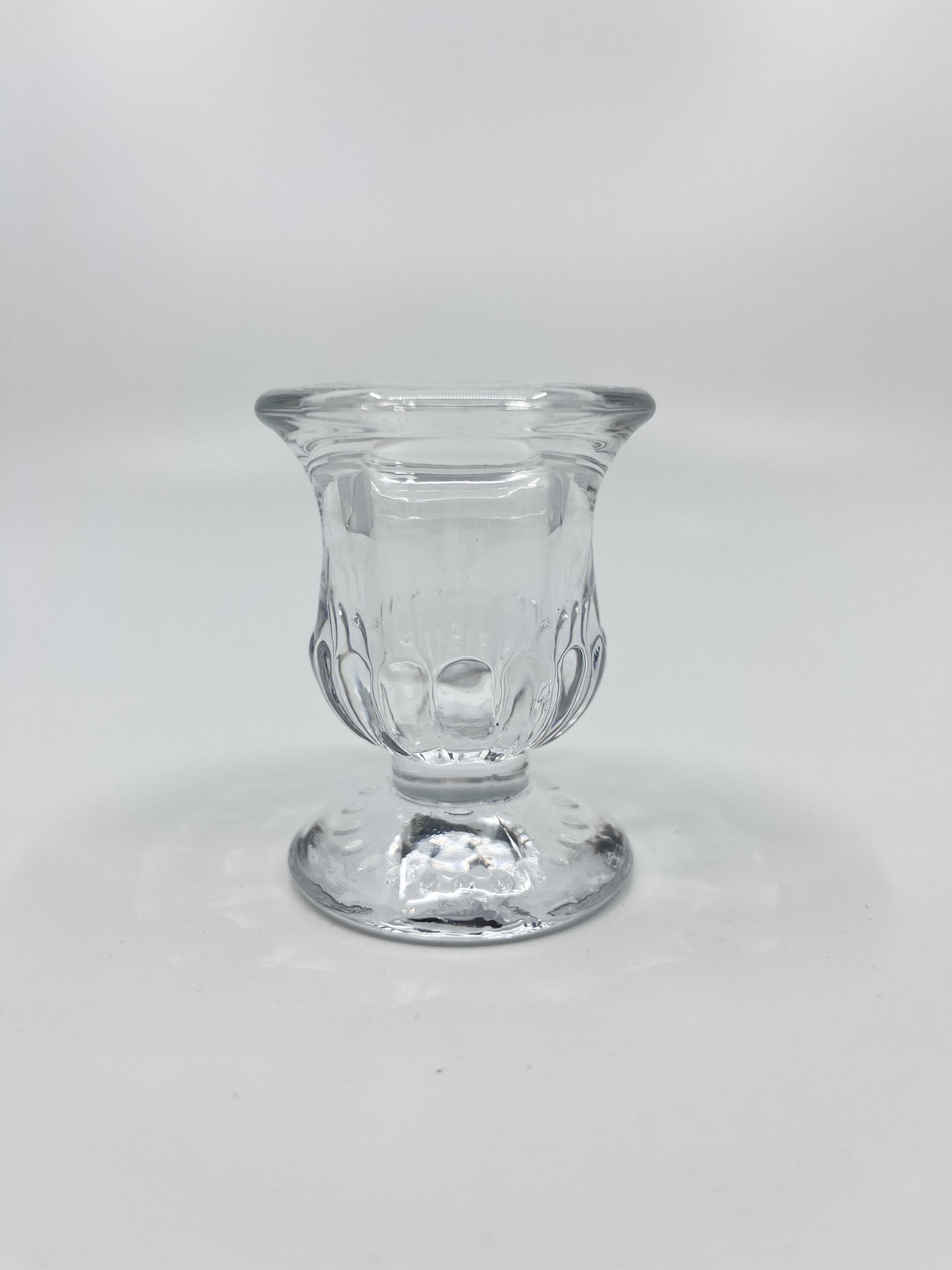 Bougeoir en verre Bloom transparent chic six modèles