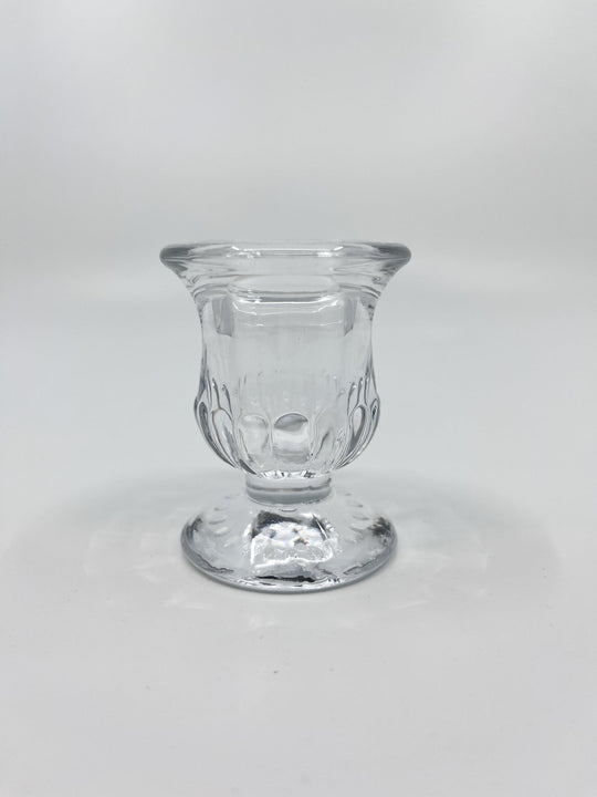 Bougeoir en verre Bloom transparent chic six modèles