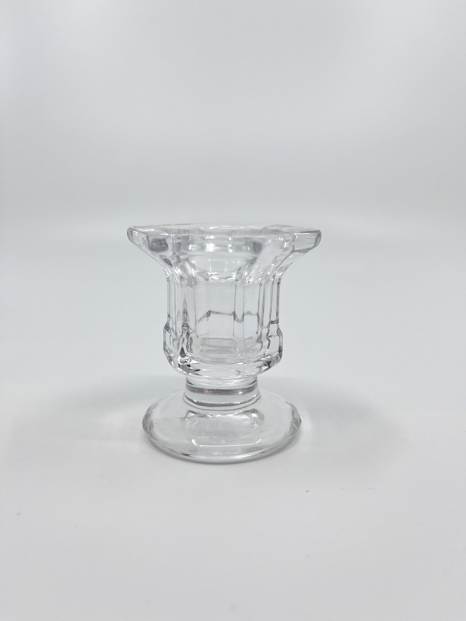 Bougeoir en verre Bloom transparent chic six modèles